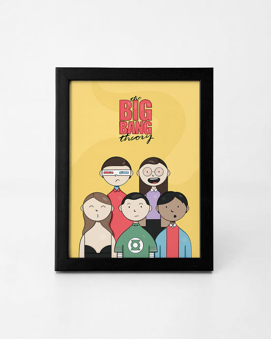 The Big Bang Theory Illustration Frame