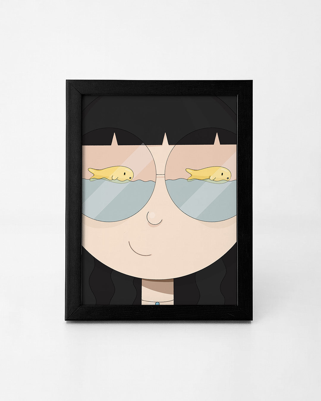 Fish Eye Illustration Frame