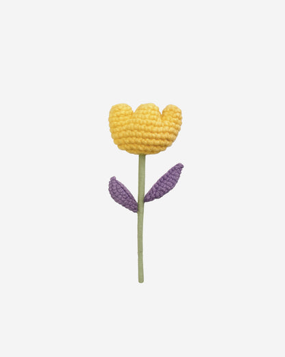 Yellow Classic IBS Crochet Flower
