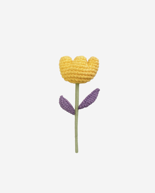 Yellow Classic IBS Crochet Flower