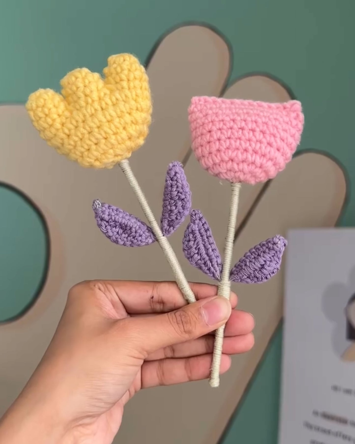 Yellow Classic IBS Crochet Flower