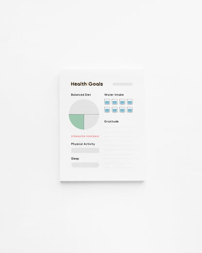 Health Goals Mini Planner