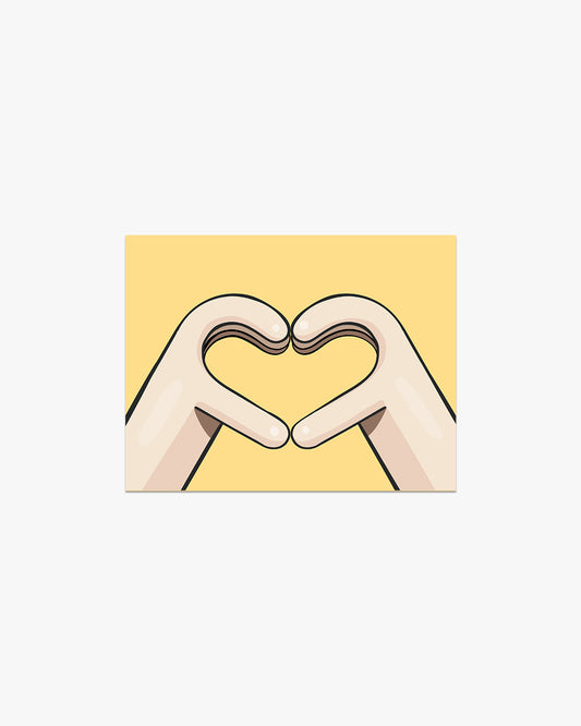 Hand Heart Postcard