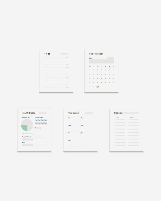 The ‘Get your life together kit’ - 5 Planners