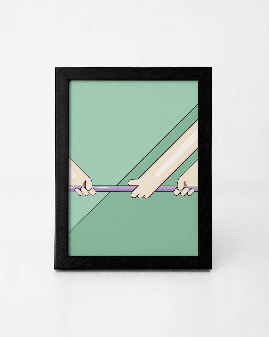 Tug of war Illustration Frame